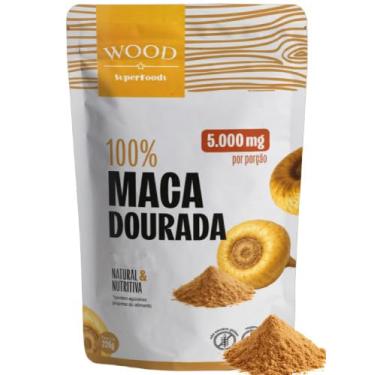 Imagem de Maca Peruana Dourada Em Pó Premium 100% Pura 226g Wood