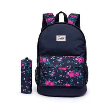 Imagem de Kit Mochila De Costas Estojo Escolar Feminina Spector Resistente , U