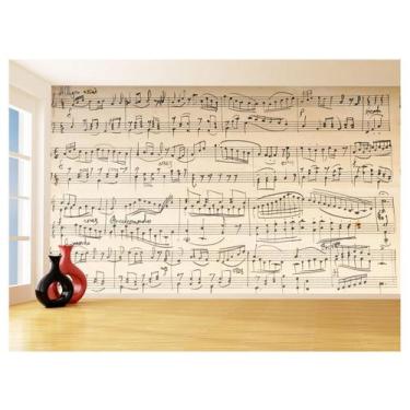 Imagem de Papel De Parede Música Partitura Nota MUS103 1,75X2,0M - Você Decora