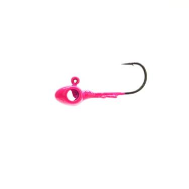 Imagem de Conjunto com 2 peças de gabarito de orifício de olho de tungstênio - ótimo para truta, tipo de peixe, panfish e poleiro - 1/16 oz - rosa