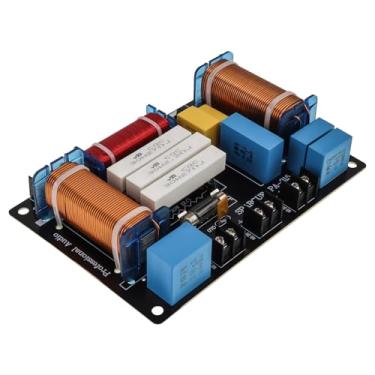 Imagem de DriSentri Crossover de 3 vias, 700 W, 4-8 Ohm, 3 vias, uma alta e duas baixas, placa divisória de frequência de alto-falante de 3 vias, crossover de alto-falante HiFi