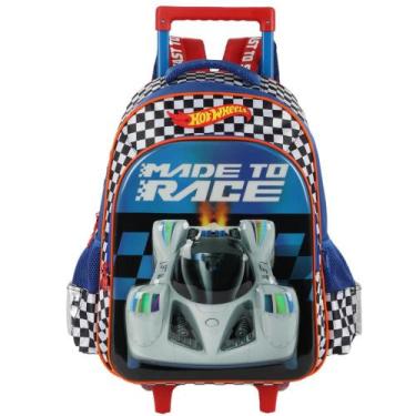 Imagem de Mochila Rodinhas Oficial HOT WHEELS Luxcel IC41506HW Azul