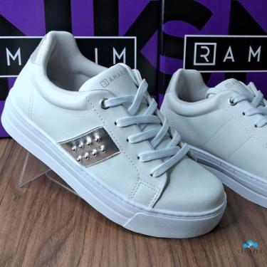 Imagem de Tênis Feminino Ramarim Plataforma Casual Clean Conforto, Branco, 38