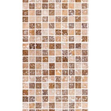 Imagem de Papel de Parede Adesivo Pastilha Marrom Banheiro Cozinha PA 37 - IC DE