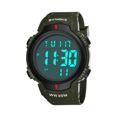 Imagem de Relógio Digital Esportivo Masculino À Prova d'Água 30M SYNOKE Relógio 