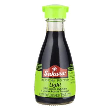Imagem de Molho Shoyu Light Vidro Sakura 150ml
