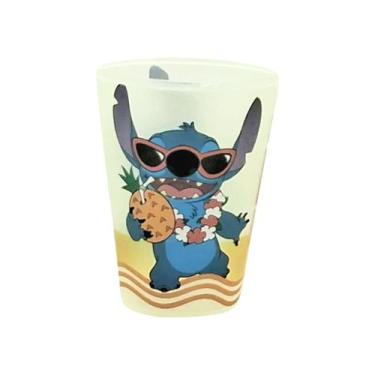 Imagem de Copo Infantil Stitch de Plástico Base de Ovo de Pascoa Original Plasut