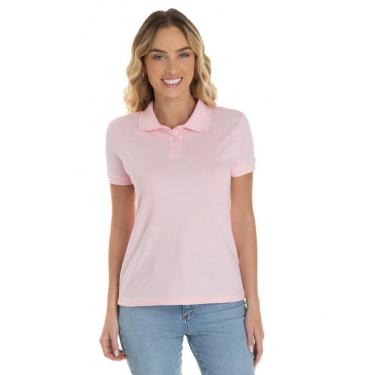 Imagem de Camisa Gola Polo Piquet Feminina Lisa-Feminino