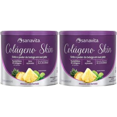Imagem de Kit 2X Colágeno Skin - 200g Abacaxi com Hortelã - Sanavita-Masculino