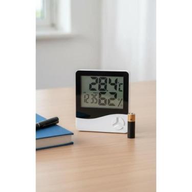 Imagem de Termo Higrômetro Digital: Temperatura, Umidade, Relógio e Al - Congrat