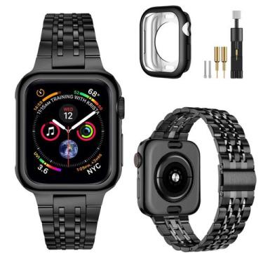 Imagem de Pulseira de relógio MioHHR compatível com Apple 46 mm Série 10