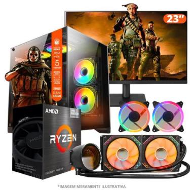 Imagem de PC Gamer AMD Ryzen 5 4600G, 16GB RAM, Placa de video Radeon Vega 7, SS