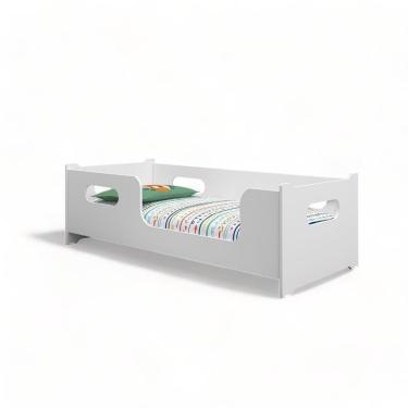 Imagem de Cama Infantil Montessoriana Cama Encanto Princesa em MDF-MDP Branco Gabrielli Móveis