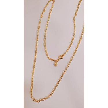 Imagem de Corrente Folheada a ouro sem niquel 60cm - BRUNA JOIAS
