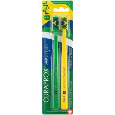 Imagem de Escova Dental Curaprox Duo 5460 Edição Especial Brasil Copa do Mundo