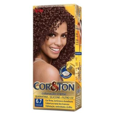 Imagem de Tinta de Cabelo Permanente Cor&Ton Niely - 6.7 Chocolate