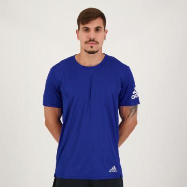 Imagem de Camiseta Adidas Run It I Azul
