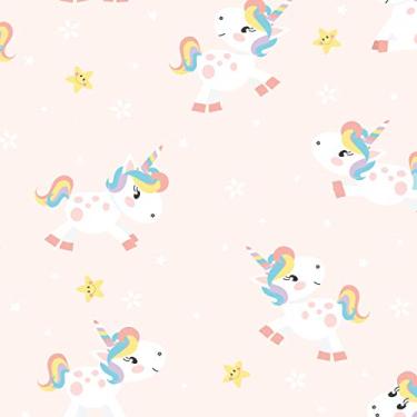 Imagem de Papel de Parede Unicórnio Baby 57x270cm