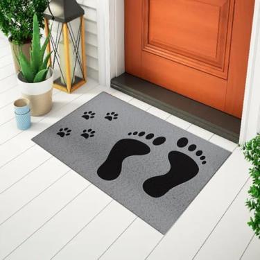 Imagem de Tapate Divertido Para Porta Capacho Criativo Estampado Desenho Pé E Patinhas Ca1602