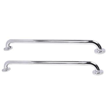 Imagem de Alça Barra De Apoio 70 cm Inox Kit 2 Uni Suporte Acessibilidade Idoso 