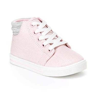 Imagem de Simple Joys by Carter's Tênis Cora de cano alto para meninas e crianças pequenas, Rosa claro, 9 Toddler