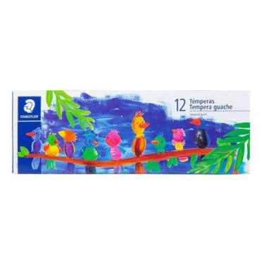 Imagem de Kit Tempera Guache Staedtler 20ml com 12 Cores
