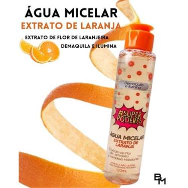 Imagem de Água Micelar Limpeza Facial Demaquila e Ilumina Extrato De Laranja 120