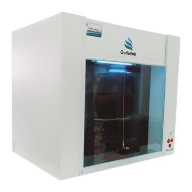 Imagem de Capela Microbiologia Tipo Fluxo Laminar Porta Vertical 110V - Outletla