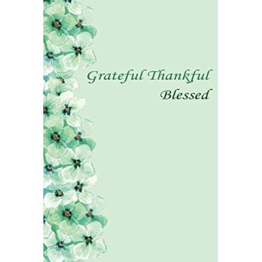 Imagem de Sermon Notes Journal With Bible Verse: Grateful Thankful Blessed | 100 Days to Record, Remember, and Reflect | Scripture & Prayer Request Notebook (Mint Floral)