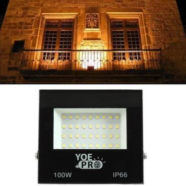 Imagem de Refletor led 100 w - holofote - branco frio - bivolt -  resistente à á