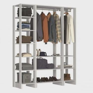 Imagem de Closet Modulado 3 Peças 2 Cabideiros e 12 Nichos Yes
