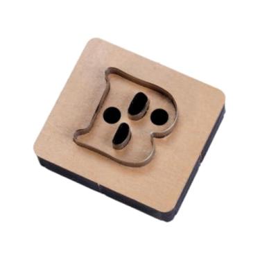 Imagem de Colaxi Molde de Corte de Couro em Formato de Letras para Criar Pingentes, B