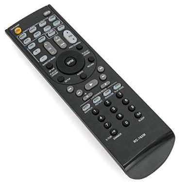 Imagem de ALLIMITY RC-762M Ajuste de controle remoto substituto para ONKYO Home Theater 24140762 24140762 AVX-280 AVX-290 HT-R280 HT-R290 HT-R380 HT-R390 HT-R538 HT-RC230 HT-S3300 HT-S3400 HT-S3400B HT-S5305 TX-SR308