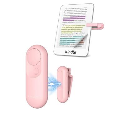 Imagem de Virador de página para Kindle, Stouchi TurnEZ 2 em 1 Rosa Magnetic Paperwhite Oasis Scribe Kobo Clicker Acessórios Controle Remoto RF Sem Fio para iPad, iPhone, Tablets Câmera Gravação Vídeo Obturador