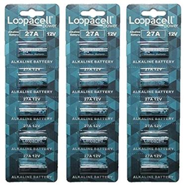 Imagem de Loopacell Bateria A27 12V MN27 27AE 23-279 GP27 27A 27GA Pacote com 15