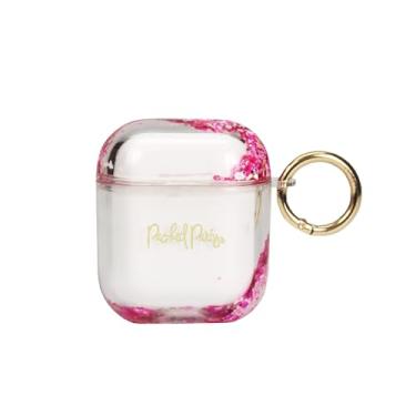 Imagem de Packed Party Capa de fone de ouvido "Pink You Can Shakable Confetti", compatível com AirPods (1ª e 2ª geração)