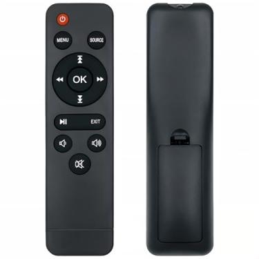 Imagem de HODSEUKIN Controle remoto de substituição para miniprojetor, compatível com mini projetor TMY V08, NISOO M10, PANSEBA hi-04, AuKing M8-F.