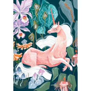 Imagem de Buffalo Games - Unicórnio exuberante - Quebra-cabeça de 300 peças grandes