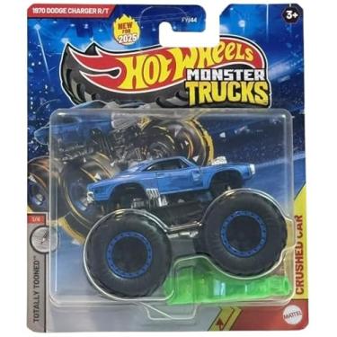 Imagem de Hot Wheels Monster Trucks 1970 Dodge Charger R/T Totally Tooned 1/4, New for 2025