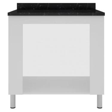 Imagem de Balcão Para Forno E Cooktop Rubi Com 5 Bocas Bartira Branco