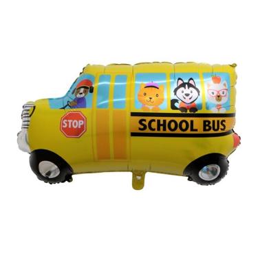 Imagem de Balão Metalizado ônibus Escolar - 34 Polegadas