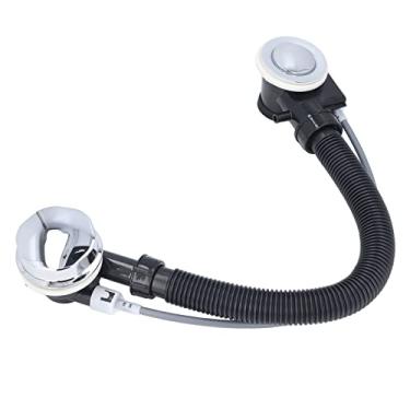 Imagem de KIMISS Dreneador de Transbordamento da Banheira - Tubo de Drenagem de Spa Ble Oculto para Cozinha e Banheiro, Design Ergonômico para Facilitar a Instalação