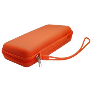 Imagem de Necessaire Multiuso Carteira Feminina Emborrachada com Ziper Handbag Rainbow ideal para praia - COR: Laranja