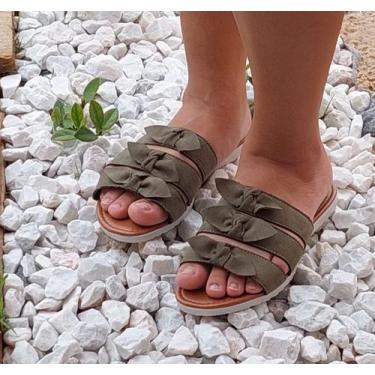 Imagem de Sandália Rasteirinha R53 - kit com 3 pares - Lu Shoes, Preto, Branco, 