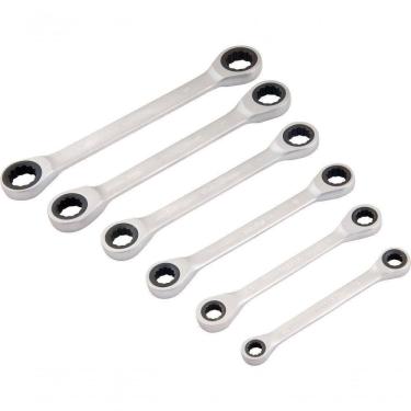 Imagem de Jogo Chave Estrela Com Catraca 8-19mm Vanád. Com 6 Pç Vonder