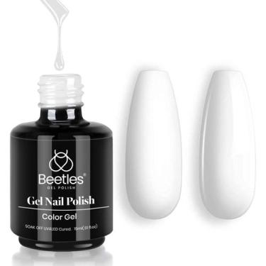 Imagem de Gel de esmalte para besouros, cor branca, 15 ml, Soak Off - beetles Ge