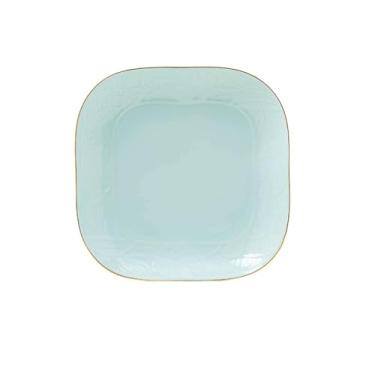 Imagem de Conjunto de pratos domésticos celadon pratos criativos simples - prato quadrado de 20 cm 1