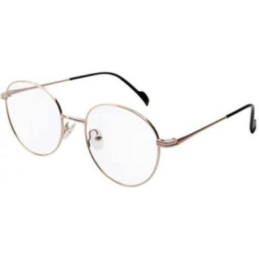 Imagem de Armação Óculos Grau 2 Em 1 Clipon Redondo Masculino Aruba