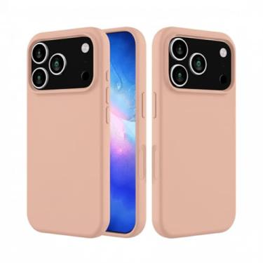 Imagem de Capa Capinha Case Premium Compatível Com iPhone 17 PRO Aveludada Anti Impacto Reforçada Silicone Emborrachado Com Proteção De Câmera (NUDE)