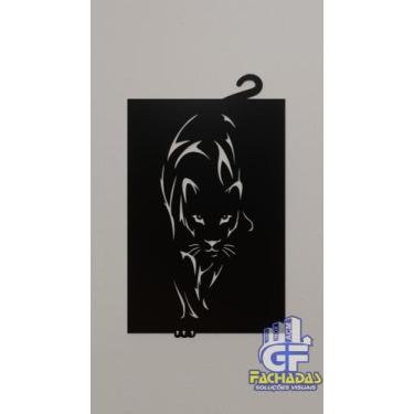 Imagem de Quadro Pantera em MDF. - GF-Fachadas-ACM, Preto, 300